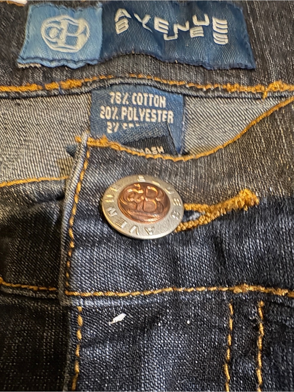 Boho Embroidered Straight Leg Jeans Size 18 | Y2K Cottagecore Floral Denim” - Picture 7 of 9